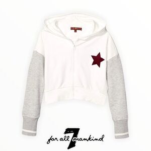 7 FOR ALL MANKIND| White | Girls' Star Los Angeles Hoodie